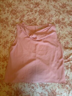 Abercrombie & Fitch Light Pink Cowl Neck Sleeveless Top
